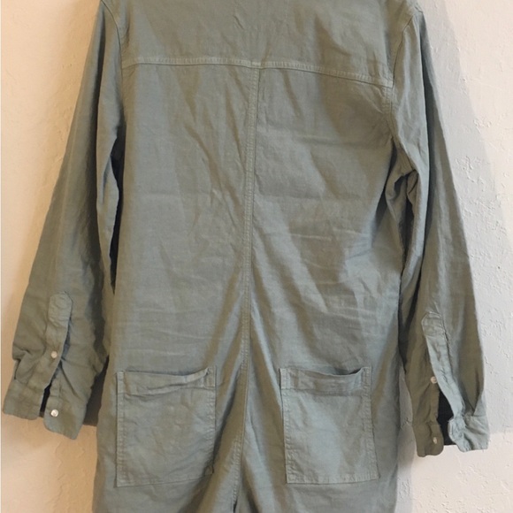 Frank & Eileen Ireland Long Sleeve Playsuit Flax Cotton Romper Size Large - Picture 8 of 15